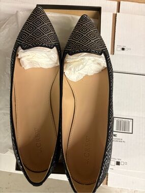 J. Crew Harper Jacquard Flats. Size 9.5. New.